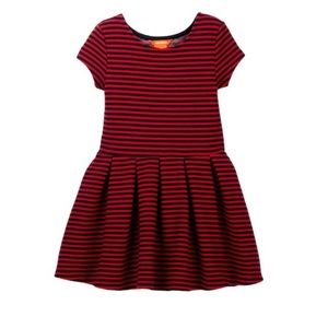 Red and Black Striped Dress